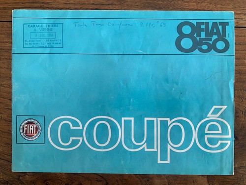 Brochure fiat 850 coupé - brochure,