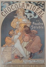 Alfons MUCHA : Chocolat idéal