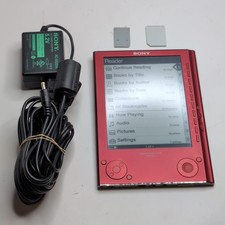 Rare Sony PRS-505 6" Rare Vintage eBook Reader (Red) - in ? Condition