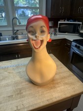Lady Lulu Female  Fleshtone Laughing Smiling Mannequin Red Head Bust