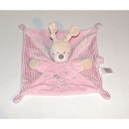 Doudou lapin nicotoy plat - doudou,