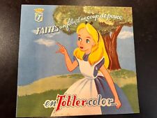 ALBUM VIDE CHOCOLAT TOBLER 1952 ALICE PAYS DES MERVEILLES TOBLER-COLOR DISNEY