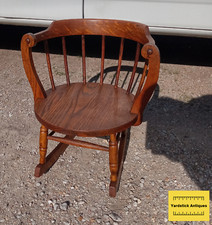Oak Child's Rocker / Rocking Chair (R79)