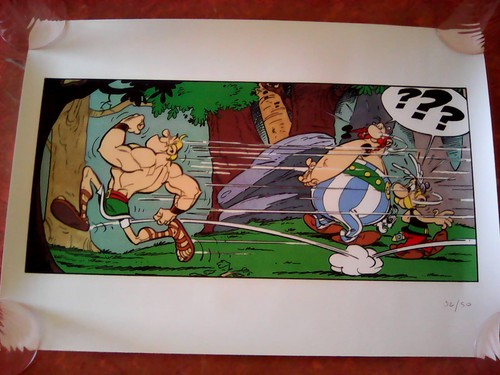 Sérigraphie astérix aux - astérix,