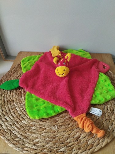 Doudou plat girafe vache