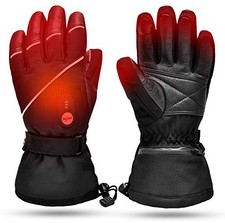 Upgraded Heated Gloves,7.4V 2200MAH Electric Rechargeable Battery Heating Gloves