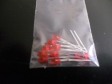 lot 10 diodes LED 3 mm - 2 broches rouge