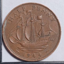 Half 1/2 penny 1944