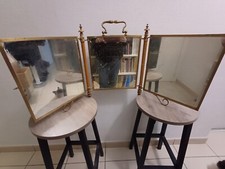 Ancien miroir de barbier