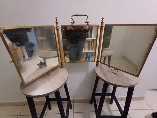 Ancien miroir barbier - ancien,