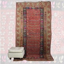 Ancien kilim vintage organisé