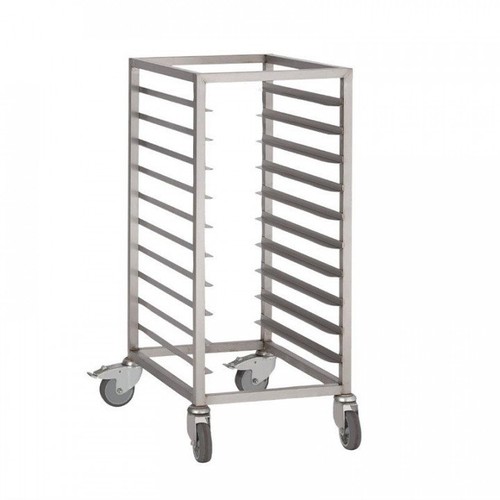Chariot inox glissières 10 - inox,