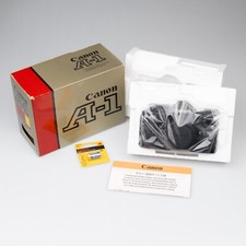 *MINT* Canon A-1 Body Black SERVICED Classic 35mm Film Camera FD SLR w/ BOX