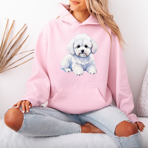 Sweat capuche bichon frise - sweat, à