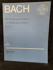 BACH The Well-Tempered Clavier Book 1 - piano - BARENREITER - URTEXT - NM