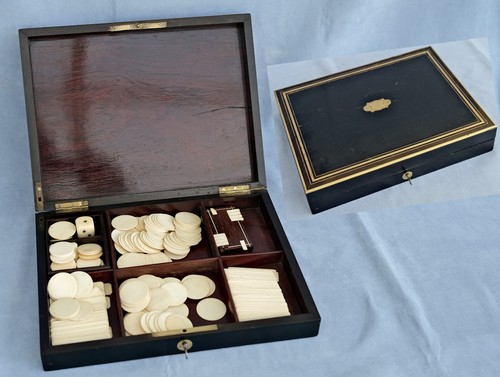 Coffret boite jeux bois - a,