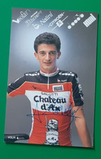 CYCLISME carte cycliste VOLPI ALBERTO équipe CHATEAU D'AX 1989 Signée
