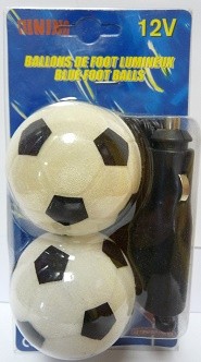 Ballons foot lumineux - , 12v