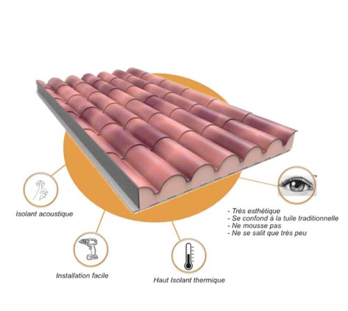 Panneaux imitation tuiles - imitation,