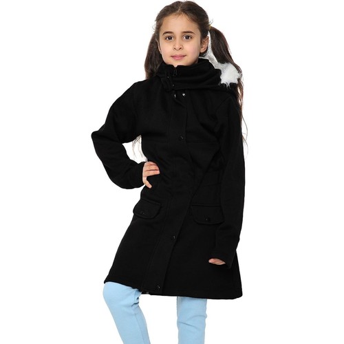 Enfants filles manteau noir - filles,