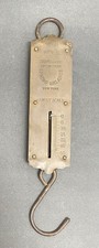 Chatillons Improved Spring Balance hanging Brass Family scale 50# No. 76309 NY