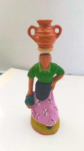 Santon porteuse de - porteuse, jarres