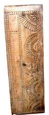 Ancien Panneau bois dur , sculté 97x31x3cm tres bon etat