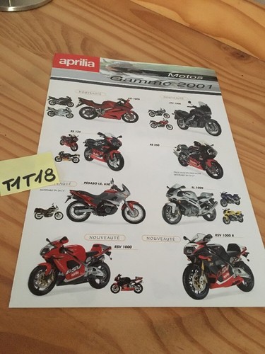 Aprilia gamme 2001 scooter