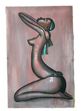 tableau toile peinture femme