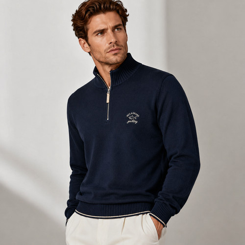 Paul shark half zip knit - shark,