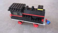 Lego System TRAIN 117 Locomotive noire, complet, vintage 1960s