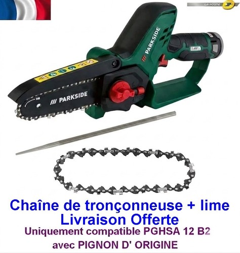 Chaîne tronçonneuse - tronçonneuse, +