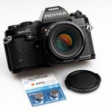 ⭐MINT⭐ SERVICED & TESTED Pentax Super A  Camera SMC 50mm 1.7 A Lens +NEW SEALS