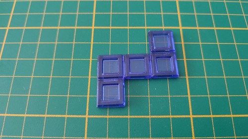 Polyominos bleu pentomino l - bleu,