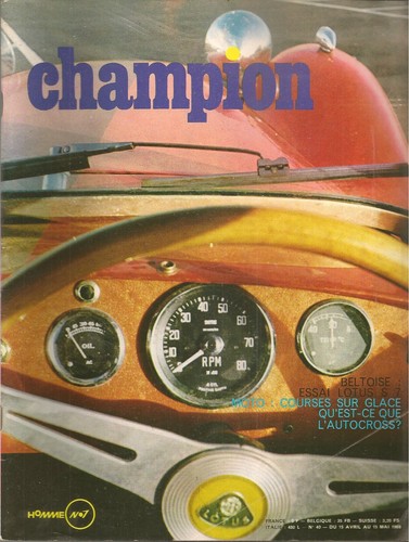 Champion 1969 essai lotus - champion,