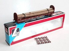 LIMA HO 309044 RANCHER PLATFORM WAGON + LOADING LOG LOG WOOD, SNCF