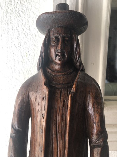 Ancienne statuette bois - statuette,