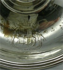 Argenterie de Marine, bougeoir Christofle, Cie Marseillaise de Navigation Vapeur