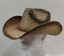 Chapeau Cowboy Paille Western Effet Vintage