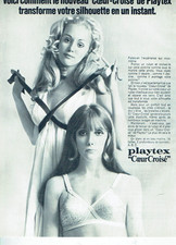 Advertising 0925 1969 Playtex Cross Heart Bra Under Wet