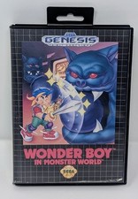 Wonder Boy in Monster World (Sega Genesis, 1990) w/ Case - Authentic - Tested!
