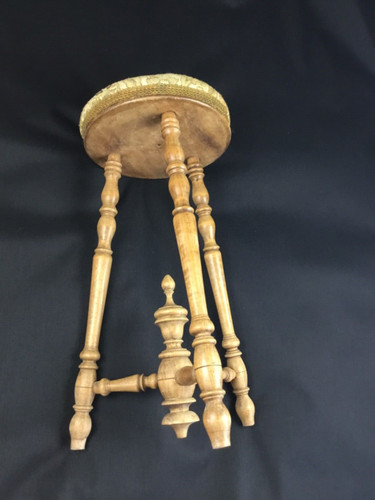 Rare tabouret ancien - , bois