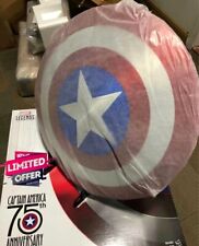 Avengers Captain America Vibranium Shield 24" 75th Anniversary Cosplay Prop Gift