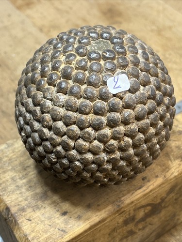 Ancienne boule en bois - ancienne,