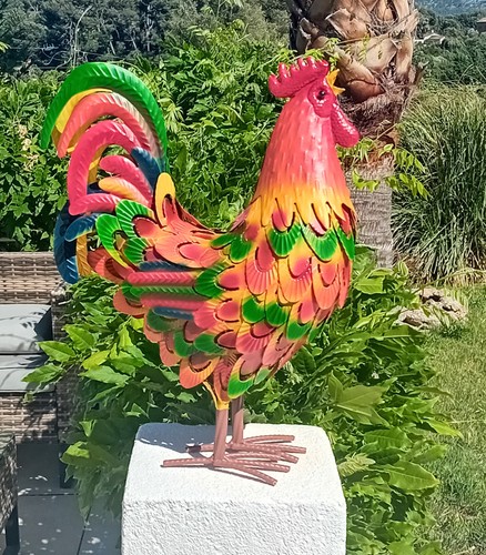 Coq métal décoration - ,,