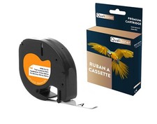 Ruban S0718850 S0718840 18768 18769 pour DYMO Letratag compatible noir sur fond