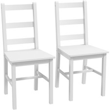 HOMCOM Lot de 2 chaises de