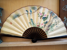 Grand Eventail Ancien Chinois