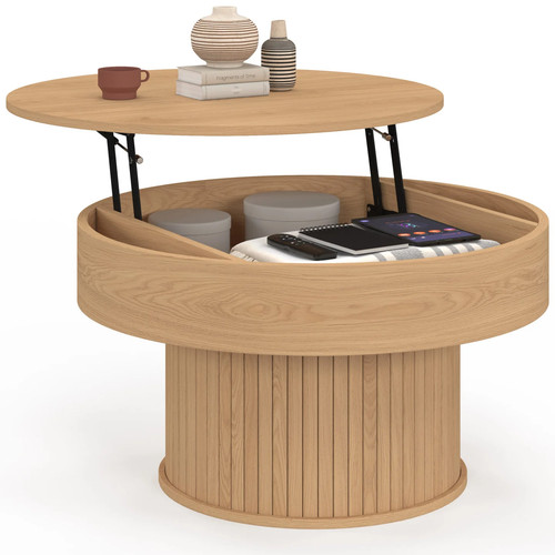 Table basse plateau relevable