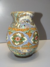 -JOLI VASE VINTAGE GERBINO VALLAURIS TERRES MELEES MOSAÏQUE COLLECTION    D